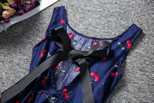 Load image into Gallery viewer, Luxury Modern Summer Girl Dress Children Kids Cherry Dress V-Back Dress Baby Cotton Kids Vest halter dress For Girls
