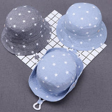 Load image into Gallery viewer, Children Summer Hats Kids Star Sun Caps For Boys And Caps New Baby Fisherman Hat In Modern Star Design
