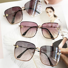 Load image into Gallery viewer, Popular brand  Oversize Square Sunglasses For Women and Ladies  Luxury Driving Superstar  Designer Sunglasses With Shades and Gradient Glasses With  UV400 Protection
