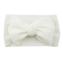 Load image into Gallery viewer, Fashion Trend Big Modern Baby Bow Accessories For Toddler Girls In Solid Bow Hairband Stretch Turban Knot Head Wrap Color  for Kids
