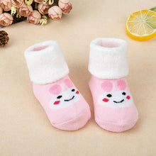 Load image into Gallery viewer, 1 Pair Newborn Cotton Striped Warm Slippers Socks For Baby Girls And Boys Very Comfortable And Soft Material
