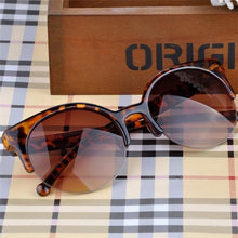 Load image into Gallery viewer, New Luxury Modern Fashion Retro Designer Super Round Circle Glasses  With Cat Eye Women's Sunglasses With UV400 Protection
