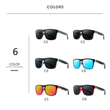 Load image into Gallery viewer, Men Polarized Sunglasses Vintage Anti-UV Driving Driver Black  Eyewear Rectangle Shades Men Oculos masculino
