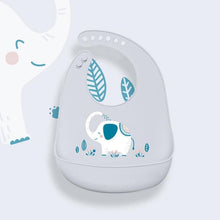 Load image into Gallery viewer, Bibs Waterproof Silicone Feeding Baby Saliva Towel Newborn Cartoon Aprons Baby Bibs Adjustable
