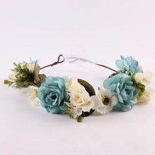 Load image into Gallery viewer, Modern Flower Headband Newborn  Matching Flower Crown for Mother Kids  Hair Band Accessories

