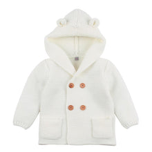 Load image into Gallery viewer, Winter Hooded Knitted Long Sleeve  Sweaters For Newborn Babies
