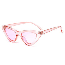 Load image into Gallery viewer, Elegant Cute Retro Cat Eye Sunglasses For  Women With Small Black White Triangle Vintage Ladies Sunglasses and UV400 Protection
