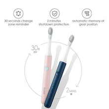 Load image into Gallery viewer, Sonic Toothbrush Electric Powerful  Optional Modes Cleaning Travel Toothbrushes With Brush Heads for Adults Random Color Perfect Teethbrush
