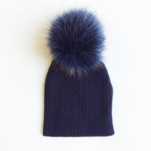 Load image into Gallery viewer, Trend New Winter Children Boy Girl Crochet Artificial Pompom Hat Knitted Toddler Kids Caps With Pompon Baby Beanie For Girls and Boys
