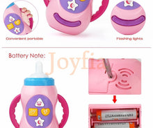 Load image into Gallery viewer, Baby Simulation Milk Bottle Toy LED Flashing Baby Bottle With Sound and Light Toys For Baby

