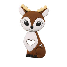 Load image into Gallery viewer, BPA Free Food Grade Silicone Teethers Cartoon Animals Shape Pacifier Clips, Accessories Baby Teething 1pc
