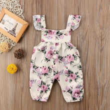 Load image into Gallery viewer, Newborn Toddler Baby Girls Flower Strap Ruffles Romper Jumpsuit Outfit For Girls In Modern New Design
