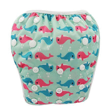 Load image into Gallery viewer, Baby Swimming  Waterproof Adjustable Reusable Washable Cloth Pool Pant Diaper Cover
