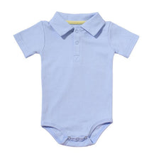 Load image into Gallery viewer, Summer Baby Boy/Girl Turn-down Collar Rompers Infant Newborn Cotton Clothes Jumpsuit
