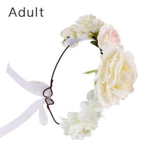 Load image into Gallery viewer, Luxury Handamde Mommy and Baby  Flower Headband Large Flower Crown Mother Kids Flowers  Headwear For Celebration
