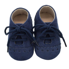 Load image into Gallery viewer, Newborn Baby Shoes Girls Boys Soft Warm Leather Prewalker Anti-slip Shoes Canvas Sports Sneakers Footwear Shoes
