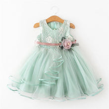 Load image into Gallery viewer, Luxury Modern Flower Newborn Baby Dress New Summer Cute Baby Girls Clothes Tulle Lace Infant Party Clothing Dress For Girls
