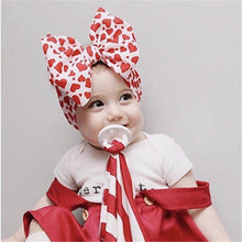 Load image into Gallery viewer, Luxury Modern Colorful Newborn Toddler Baby Girl Boy Headwear Solid Bowknot Soft Turban Knot Hairband For Girls Kids
