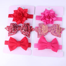 Load image into Gallery viewer, Baby Girls Headband Set Bow Knot Head Bandage Kids Toddlers Headwear Flower Hair Band Infant Clothing Accessories
