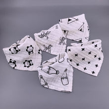 Load image into Gallery viewer, Modern 5PCS/Pack Cotton Baby Bibs 4 Lyers Girls Boys Triangle Feeding Burp Cloth  Collar Scarf For Feeding
