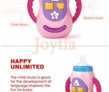 Load image into Gallery viewer, Baby Simulation Milk Bottle Toy LED Flashing Baby Bottle With Sound and Light Toys For Baby
