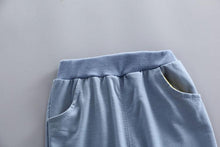 Load image into Gallery viewer, Modern Luxury Classic style Fall Baby Boys and Girls Clothing Set T-shirt Tops Pant Tracksuits Outfits For Kids
