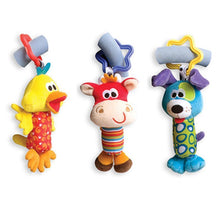 Load image into Gallery viewer, Colorful Baby Kids Rattle Toys Cartoon Animal Plush Hand Bell Baby Stroller Crib Hanging Rattles For Infant Baby Toys
