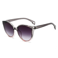 Load image into Gallery viewer, Luxury Modern Elegant Lady  Sunglasses WIth  Cat Eye Women Eyewear  Plastic Frame Clear Lens With  UV400 Protection
