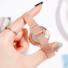 Load image into Gallery viewer, Luxury Set Watch Women Rose Gold Water Drill Bracelet Watch Jewelry Ladies Female Hour Casual Quartz Wristwatches For Women and Girls
