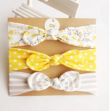 Load image into Gallery viewer, Modern  Handamde Luxury Set Baby Girl Headband Bow For Newborn Babies Hair Band Elastic Accessories Cotton Headwear For Girls
