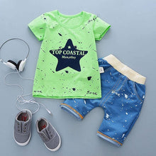 Load image into Gallery viewer, Fashion T shirt and Shorts Set Cartoon Cotton Summer Clothing for Newborn Baby Boy Infant Fashion Outerwear Clothes
