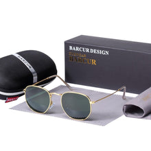 Load image into Gallery viewer, New  Luxury and Elegant Reflective Universla Sunglasses for Men and  Women Stainless Steel Frame Eyewear Mirror Hexagon Glasses With UV400 Protection
