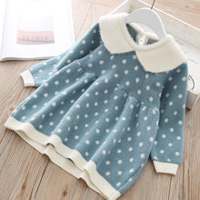 Load image into Gallery viewer, Modern Cotton Warm Winter Knitted Clothes Infant Toddler Top Dress For Girls Kids
