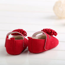 Load image into Gallery viewer, Candy Colors Newborn Baby Prewalker Princess Girl Crib Big Flower Soft Bottom Anti-slip Shoes Footwear  Shoes
