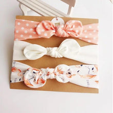 Load image into Gallery viewer, Modern  Handamde Luxury Set Baby Girl Headband Bow For Newborn Babies Hair Band Elastic Accessories Cotton Headwear For Girls
