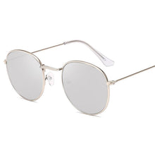 Load image into Gallery viewer, Luxury Leon Classic Small Round Unisex Sunglasses For Women and Men Mirror Sun Glasses Vintage Style With UV400 Protection
