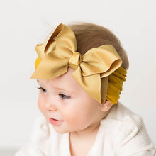 Load image into Gallery viewer, Baby Girls Headbands  Hair Accessories Turban Solid Head wear Hair Band Bow Girl Accessories
