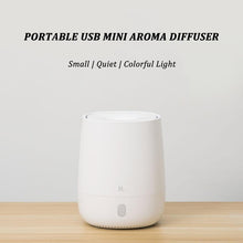 Load image into Gallery viewer, 120ML USB Mini Air Humidifier Ultrasonic Essential Oil Aroma Diffuser Mute Portable LED Light Mist Maker Quite for Home
