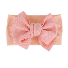 Load image into Gallery viewer, Baby Accessories Infant Baby Girl Cute Bow Headband Newborn Solid Headwear Headdress Nylon Elastic Hair Band Bow For Girls
