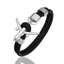 Load image into Gallery viewer, Modern NEW Planes Bracelets For Men and Women In Elegant Charm Chain Paracord Bracelet Metal Airplane Hooks Summer Style
