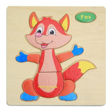 Load image into Gallery viewer, Wooden 3D Stevvex Modern Interesting Baby Learning Puzzles for Children Cartoon Animal Fruit Puzzles Intelligence Kids Children Educational Toy
