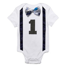 Load image into Gallery viewer, Baby Clothing Bow Body Rompers Clothing Newborn Baby Clothes Jumpsuit for Baby Boys and Girls  For Birthday Party
