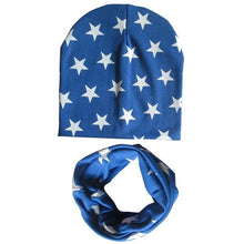 Load image into Gallery viewer, Winter Autumn Baby Hat Scarf Set Newborn Baby Bonnet Soft Cotton Warm Cap Kids Children With Scarf
