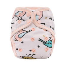 Load image into Gallery viewer, Newborn Pocket Diaper Cloth Diapers Bamboo Charcoal Inner Waterproof PUL Outer Double Gussets Nappies for Baby
