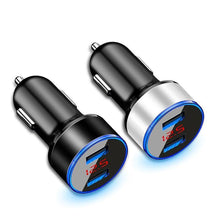 Load image into Gallery viewer, 3.1A Dual USB Car Charger With LED Display Universal Mobile Phone Car-Charger Useful Gadgets For Drivers
