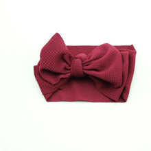Load image into Gallery viewer, Adjustable Big Bow Headwrap  Top Knot Headbands Over Sized Bow Hair Turban for Newborn Girl
