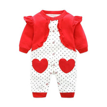 Load image into Gallery viewer, Modern Printed Jumpsuits Gentleman Autumn Long Sleeves Rompers Cotton Baby Clothes for Boys and Girls Outfits Style
