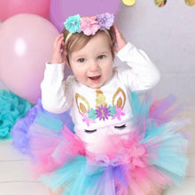 Load image into Gallery viewer, New 1st Birthday Tutu Baby Infant Christening Cake Dresses for Party Kids 1 Year Baby Girl For  Birthday Party
