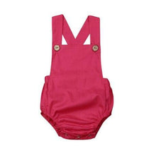 Load image into Gallery viewer, Newborn Infant Baby Boy/Girl Bodysuit Summer Button Jumpsuit Striped Casual Sleeveless Backless Solid Outfits Clothes for Girls

