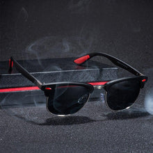 Load image into Gallery viewer, Popular Retro New Polarized Men's Sunglasses UV400 Square Half Metal Frame  Ladies Sunglasses Brand Design Glasses Driving Sunglasses
